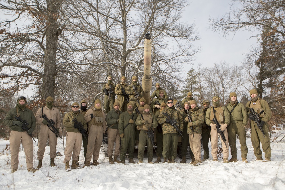 Company F, 4th Tank Battalion at Winter Break 2018