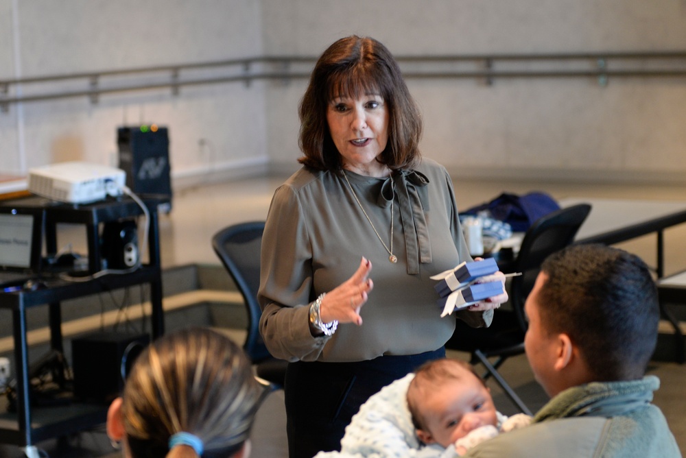 Second Lady Karen Pence visits spouses at Yokota
