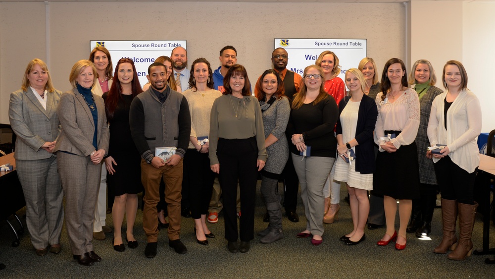 Second Lady Karen Pence visits spouses at Yokota