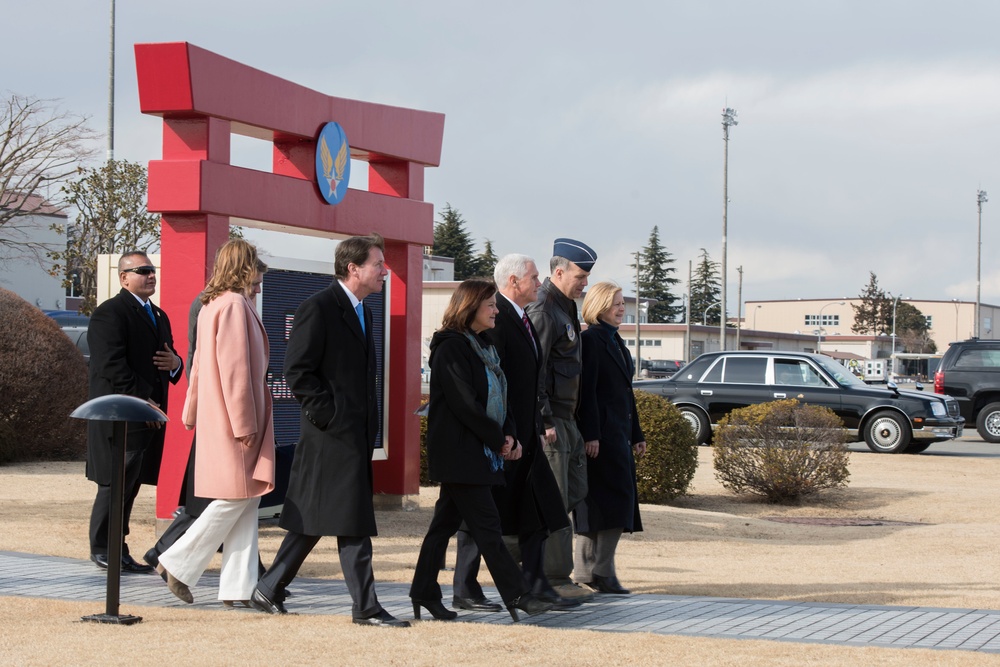 Vice President Michael Pence Visits Yokota Air Base