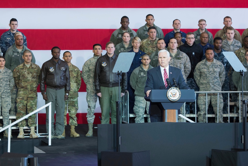 Vice President Michael Pence Visits Yokota Air Base