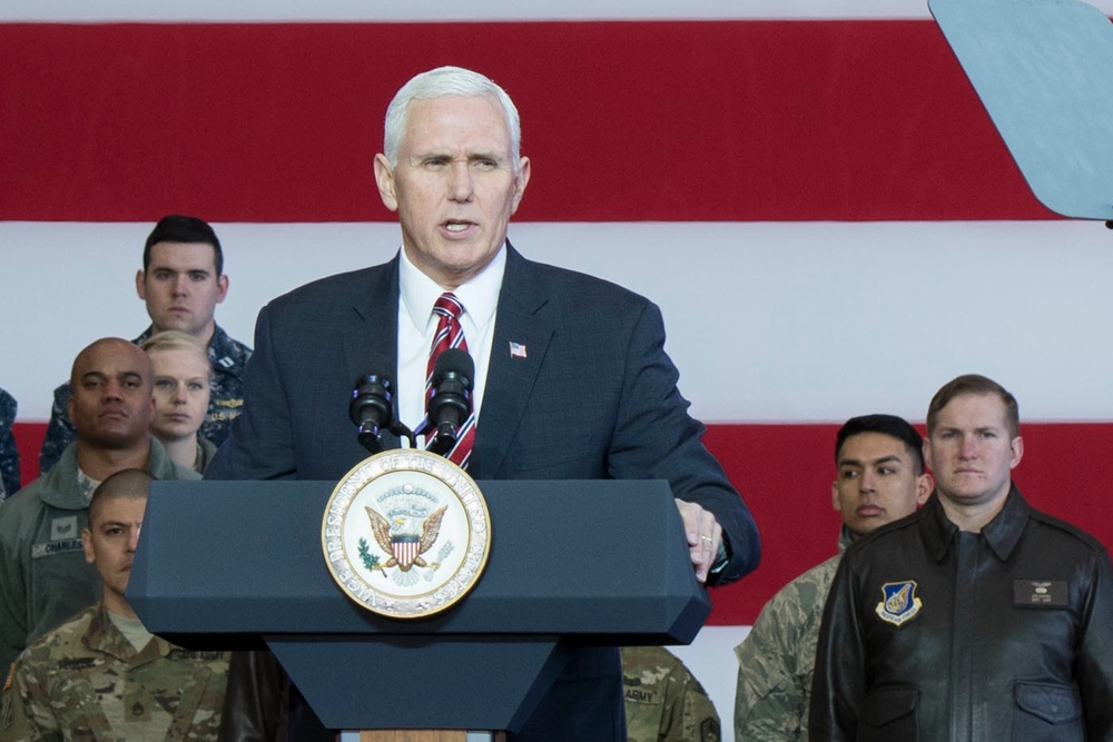 Vice President Michael Pence Visits Yokota Air Base