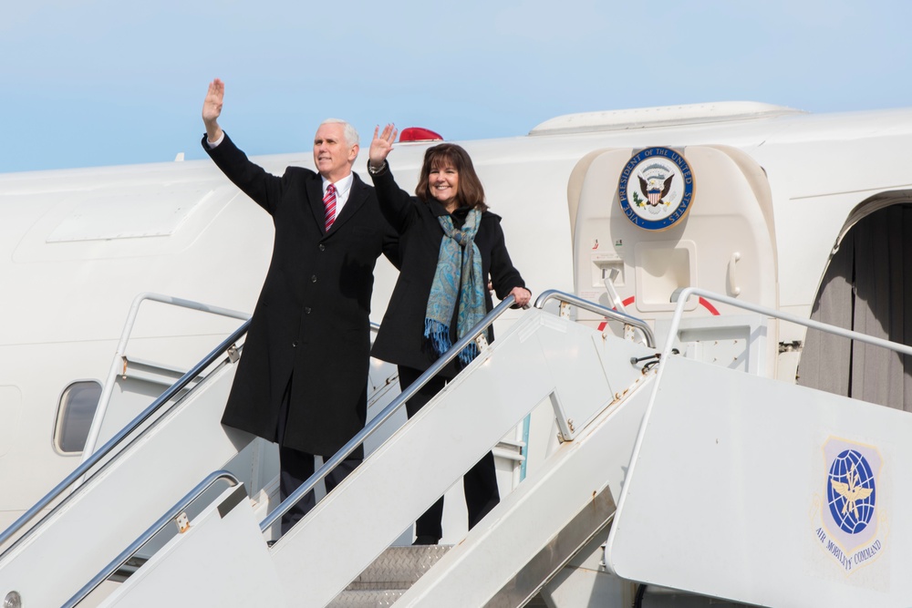 Vice President Michael Pence Visits Yokota Air Base