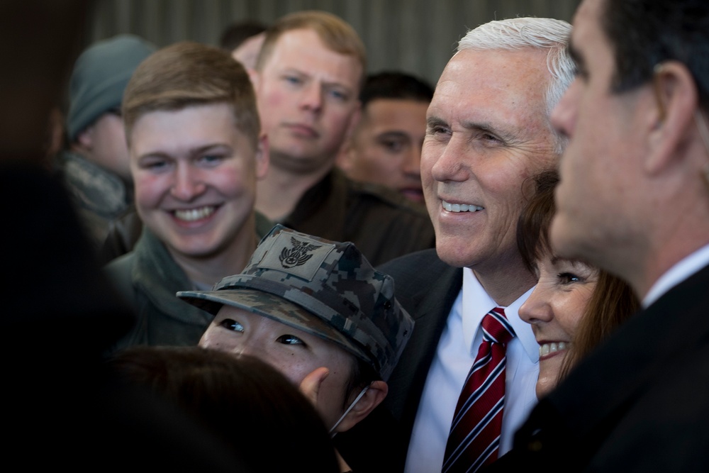 Vice President Michael Pence Visits Yokota Air Base
