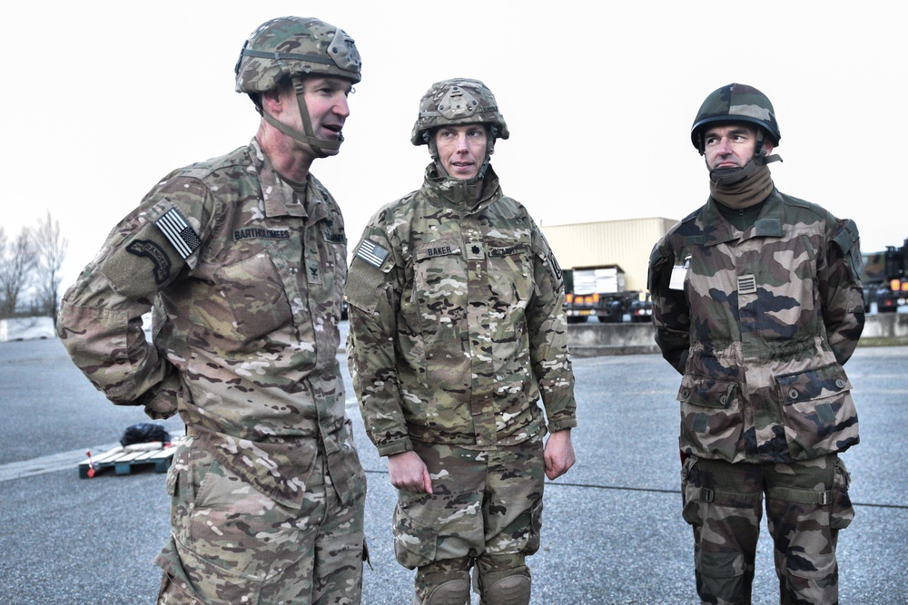 The French and U.S. Army Discuss Pre Jump Training