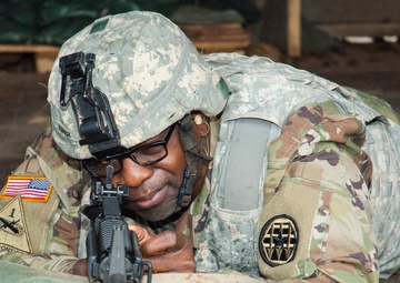 18th Military Police Brigade practice shooting
