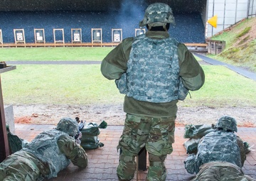18th Military Police Brigade practice shooting