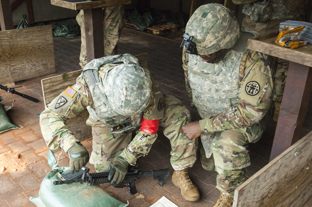 18th Military Police Brigade practice shooting