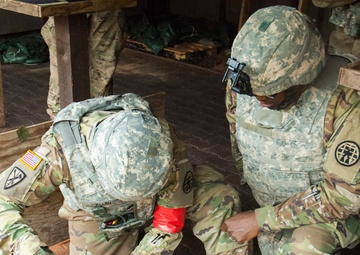 18th Military Police Brigade practice shooting