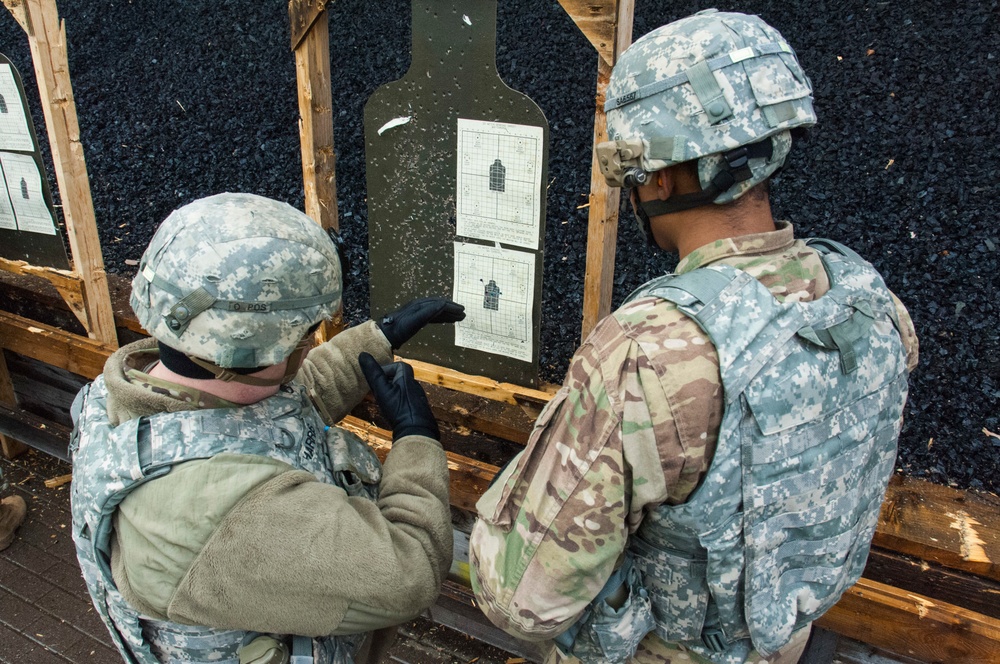 18th Military Police Brigade practice shooting