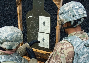 18th Military Police Brigade practice shooting