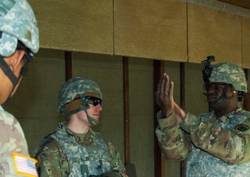 18th Military Police Brigade practice shooting