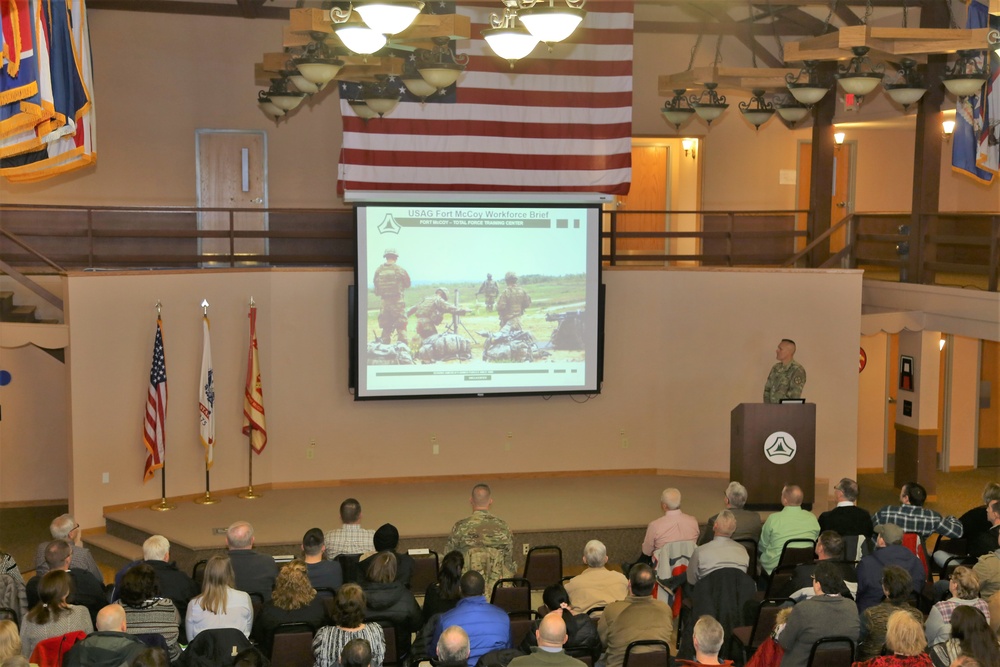 Garrison commander highlights installation’s way ahead to Fort McCoy workforce during annual briefing