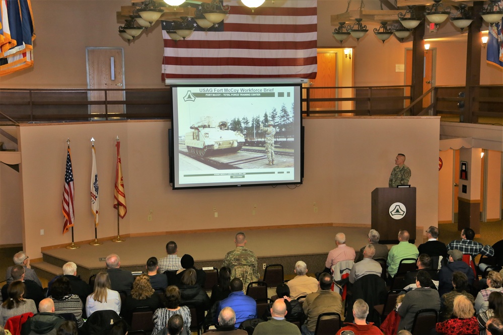 Garrison commander highlights installation’s way ahead to Fort McCoy workforce during annual briefing