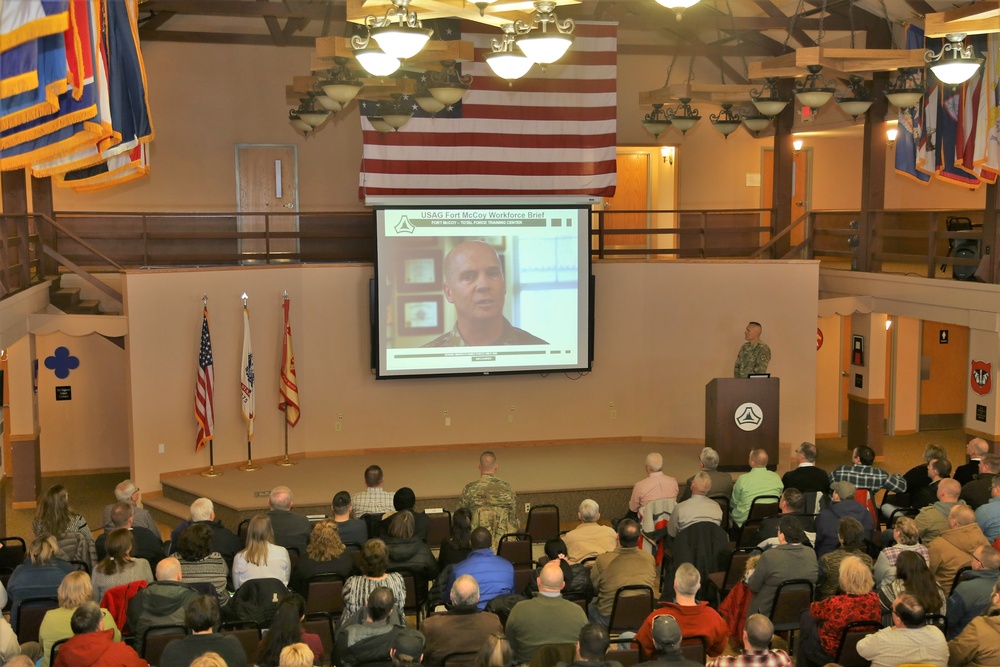 Garrison commander highlights installation’s way ahead to Fort McCoy workforce during annual briefing