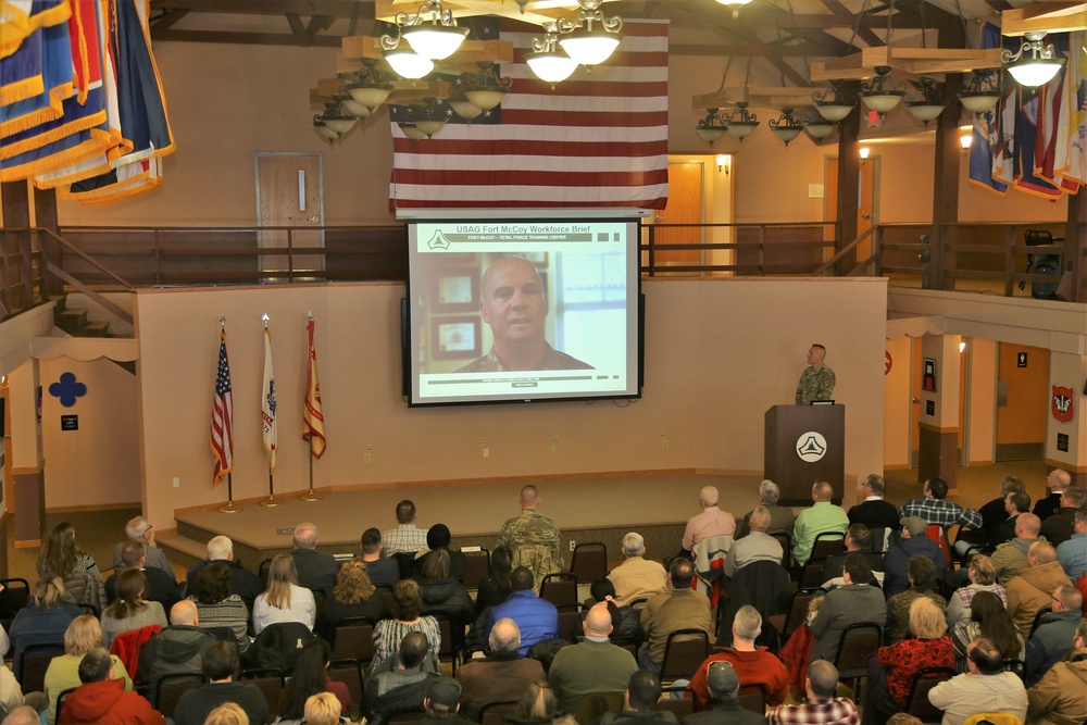 Garrison commander highlights installation’s way ahead to Fort McCoy workforce during annual briefing