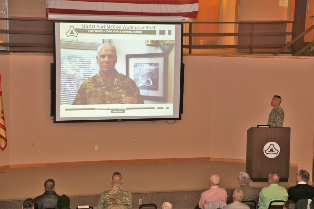 Garrison commander highlights installation’s way ahead to Fort McCoy workforce during annual briefing