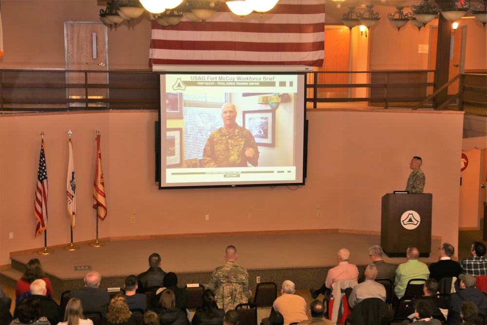 Garrison commander highlights installation’s way ahead to Fort McCoy workforce during annual briefing