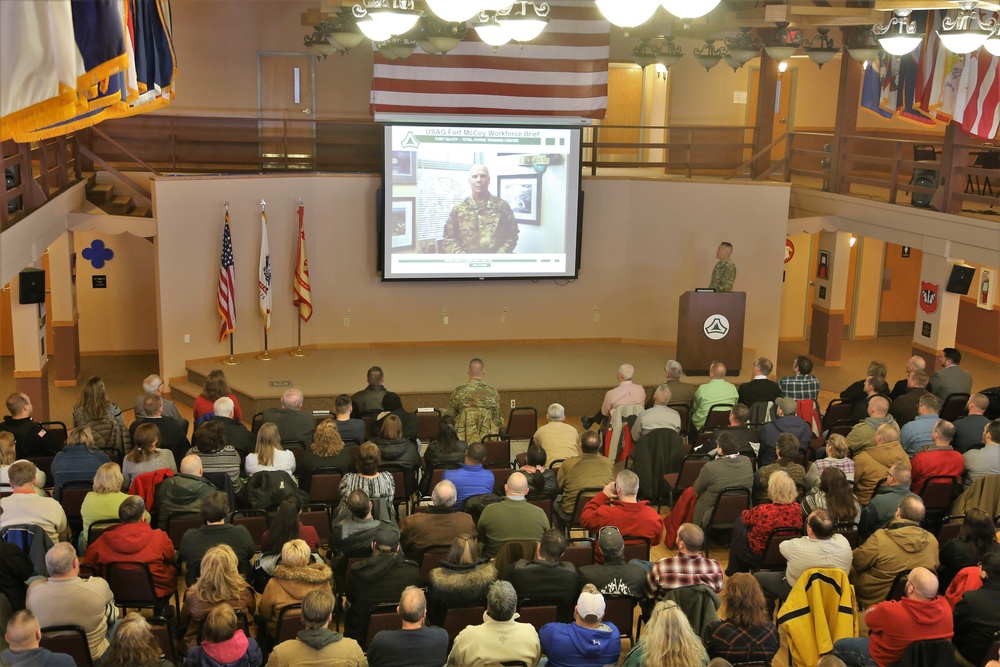 Garrison commander highlights installation’s way ahead to Fort McCoy workforce during annual briefing