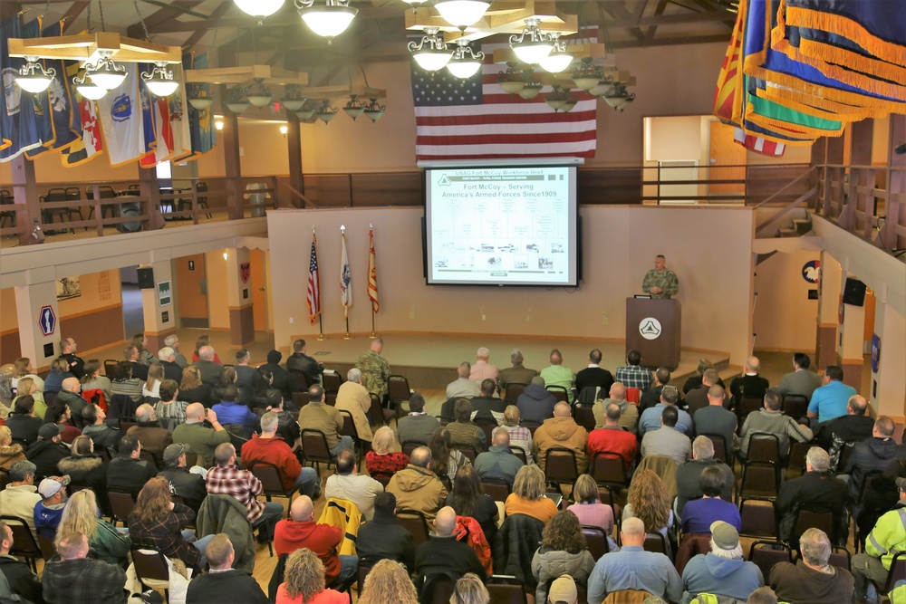 Garrison commander highlights installation’s way ahead to Fort McCoy workforce during annual briefing