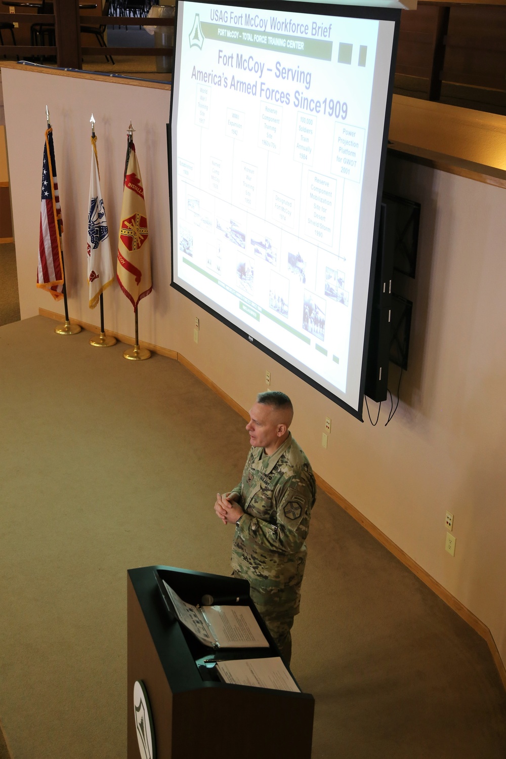 Garrison commander highlights installation’s way ahead to Fort McCoy workforce during annual briefing