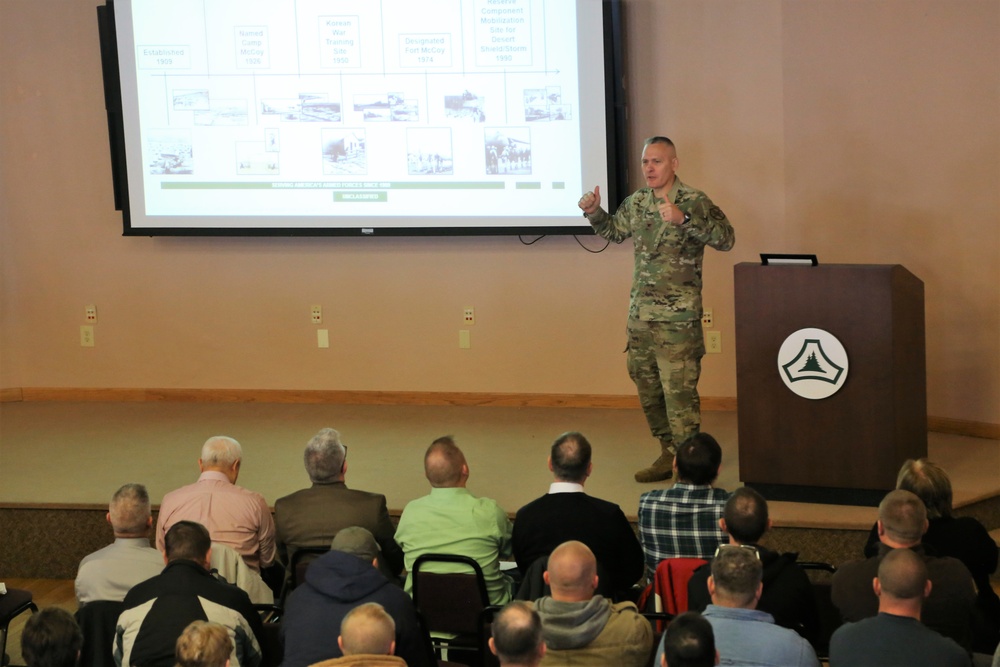 Garrison commander highlights installation’s way ahead to Fort McCoy workforce during annual briefing