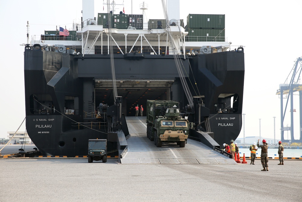 Military Sealift Command’s USNS Pililaau Delivers Cobra Gold 18 Essentials