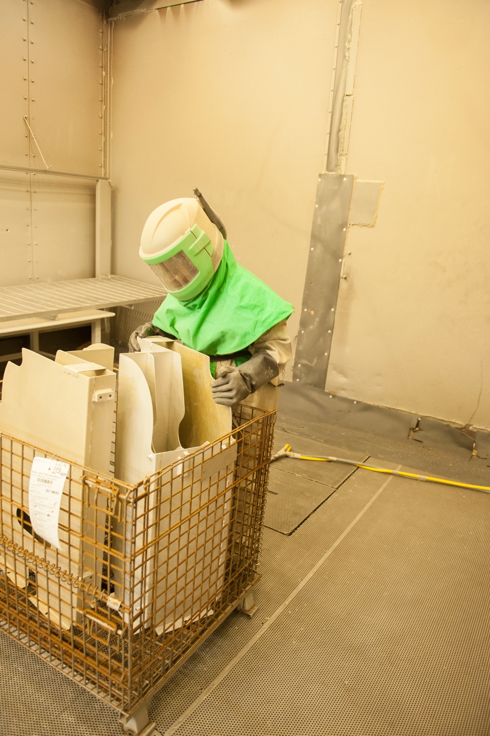 Cleaning branch prepares parts for refurbishing