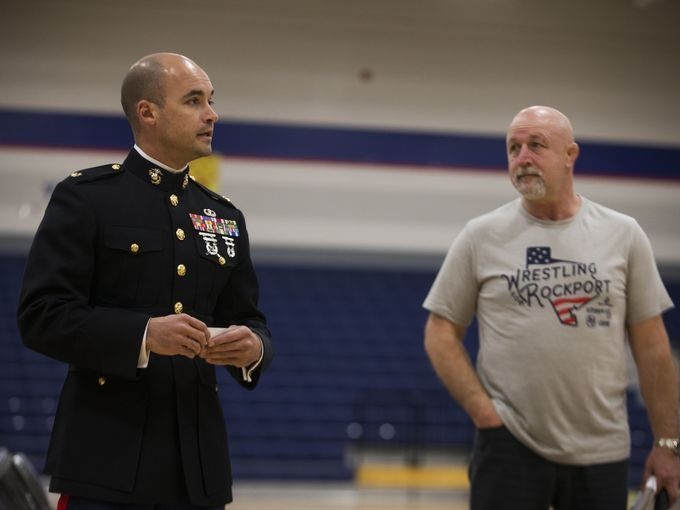 Marines with Recruiting Station San Antonio, Texas, volunteered January 18, 2018 in Rockport, Texas to support Hurricane Harvey relief efforts