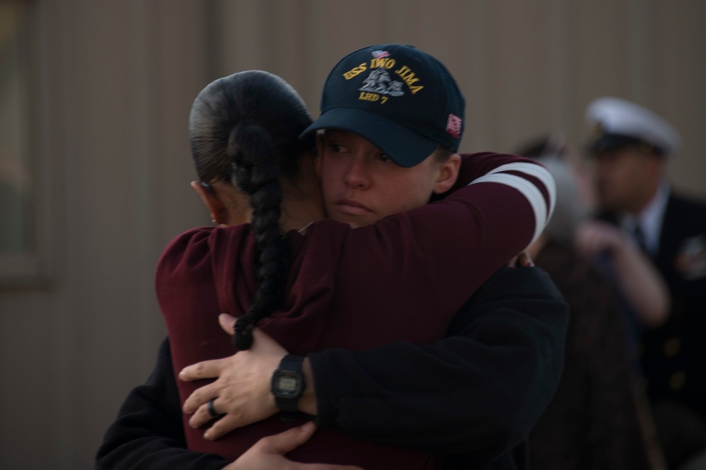 USS Iwo Jima Deploys