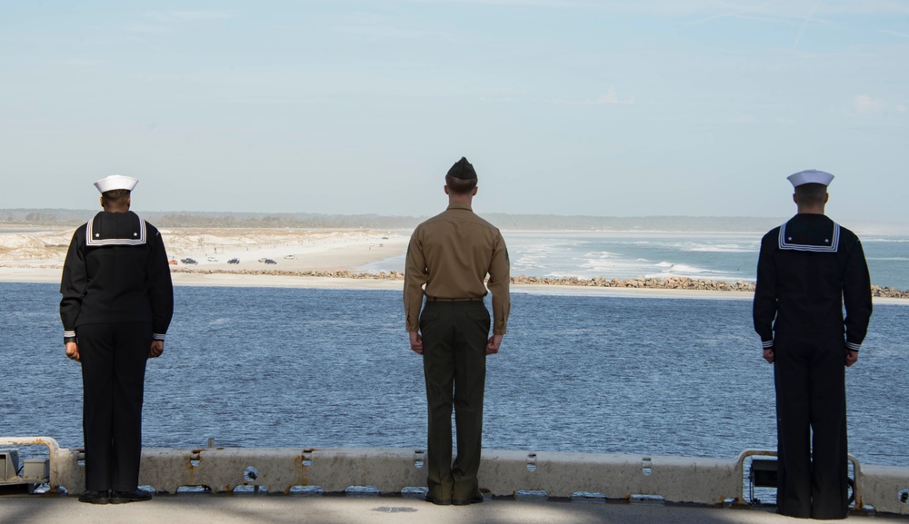 USS Iwo Jima Deploys