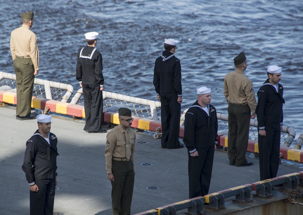 USS Iwo Jima Deploys