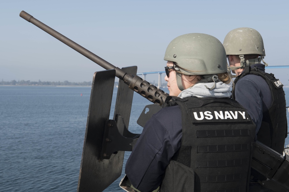 USS Dewey departs San Diego for deployment