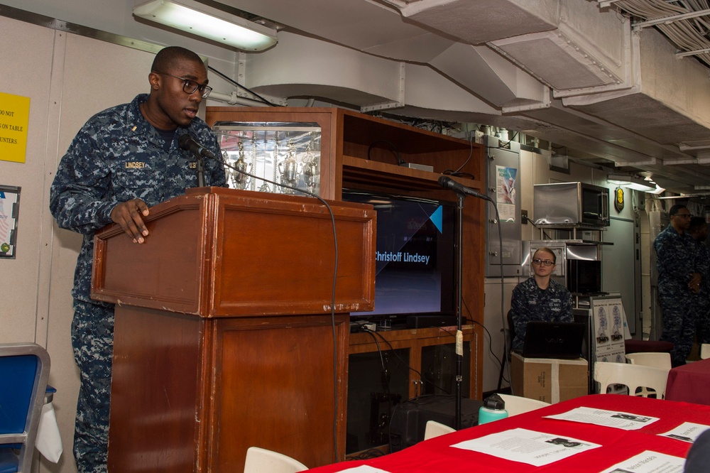 USS Bonhomme Richard (LHD 6) Celebrates African American/Black History Month