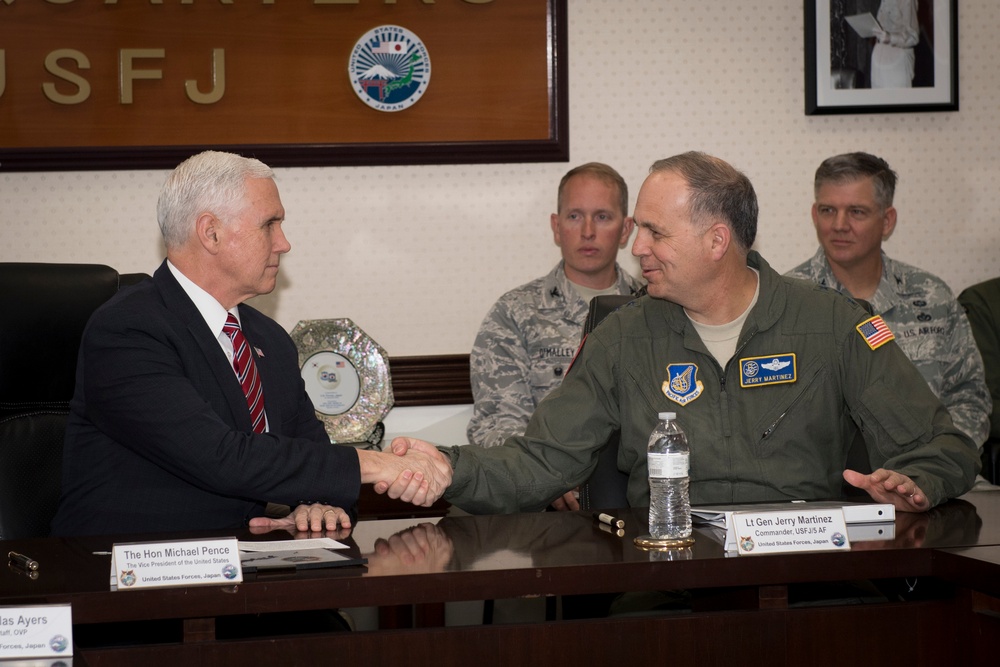 Vice President Pence Visits Yokota Air Base