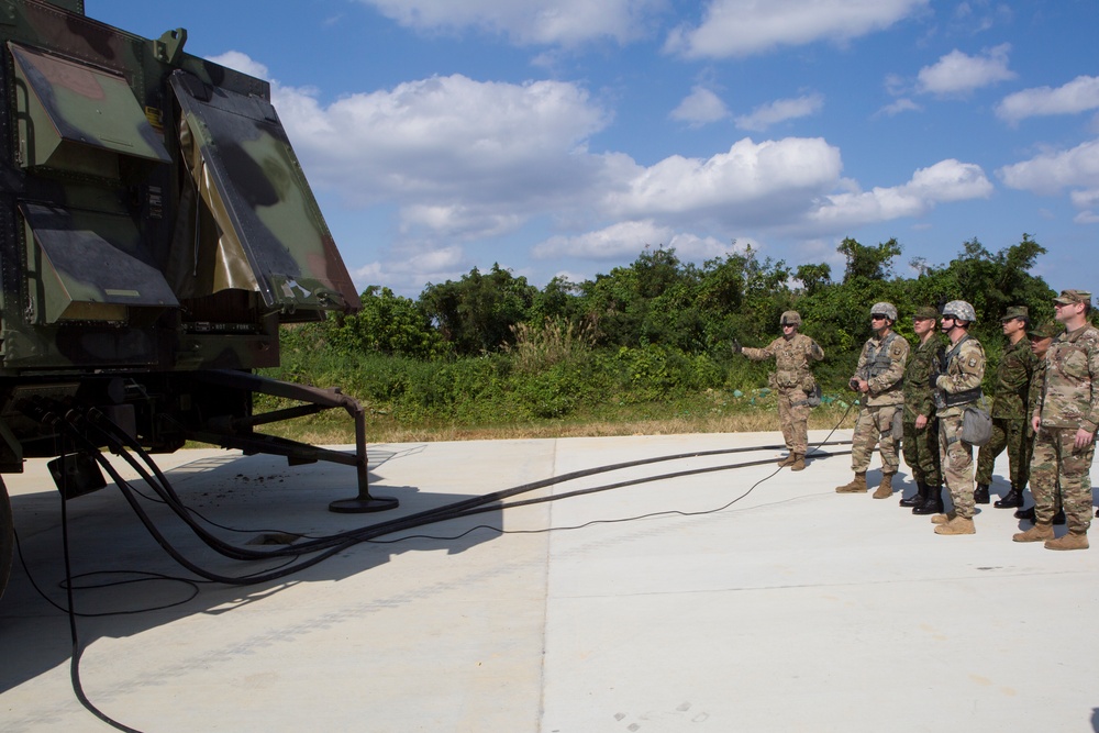 Soldiers with 1-1 ADA host a tour for JGSDF leadership on MCAS Futenma