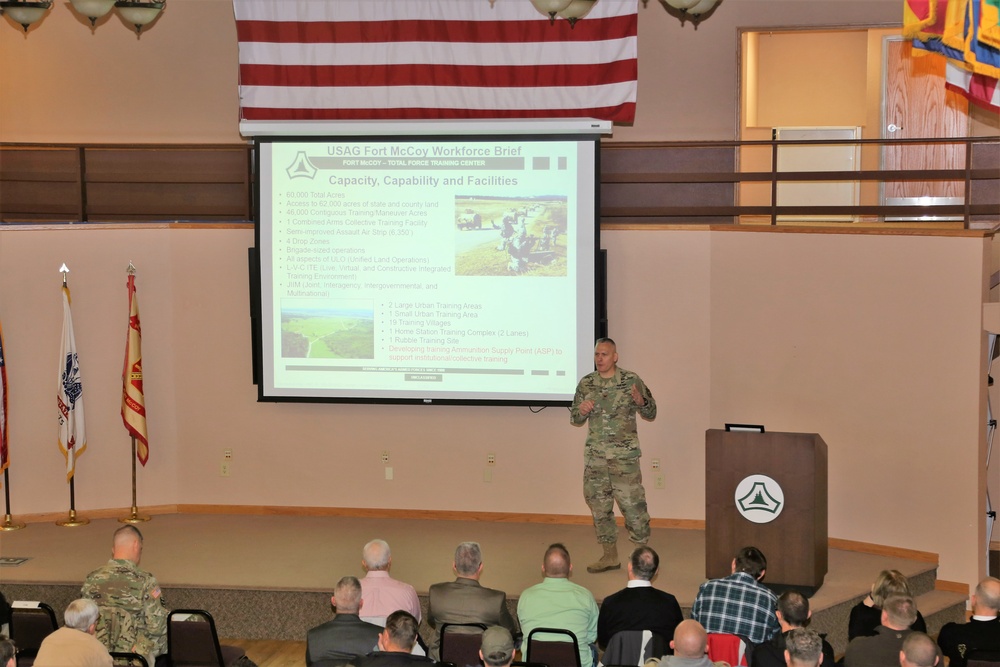 Garrison commander highlights installation’s way ahead to Fort McCoy workforce during annual briefing