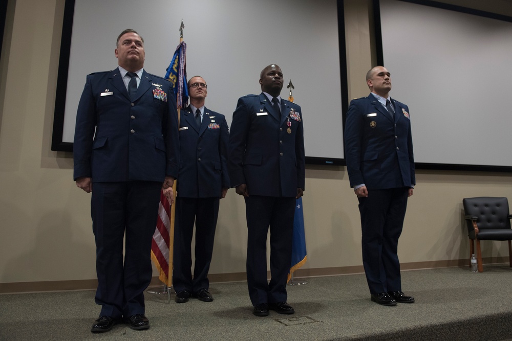 505th Communications Squadron change of command
