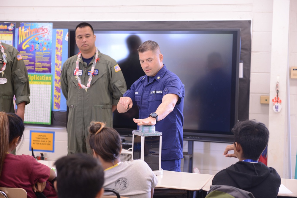 Coast Guard attends Career Day at Waipahu Intermediate School