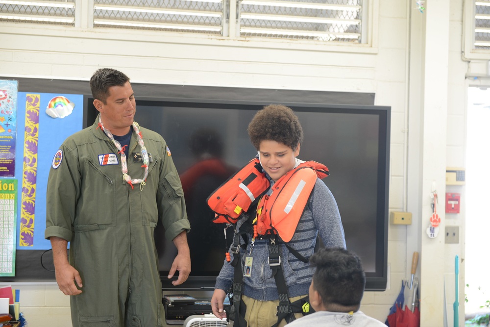 Coast Guard attends Career Day at Waipahu Intermediate School