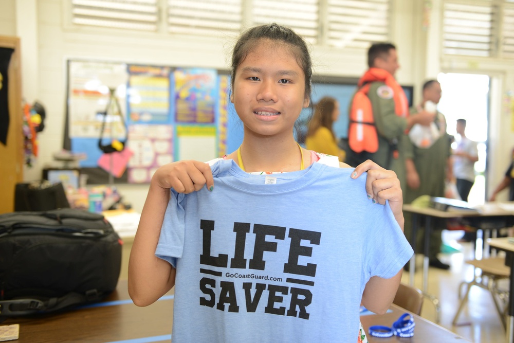 Coast Guard attends Career Day at Waipahu Intermediate School 