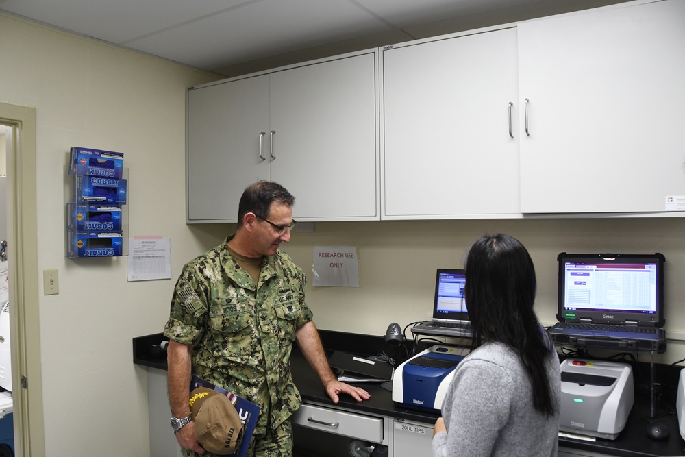 NHRC Discusses Research and Readiness with NMCSD CO