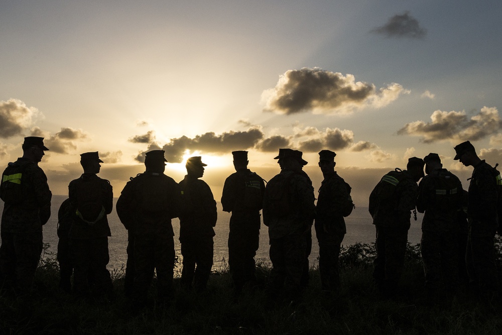 MAG-24 Corporal's Course 3-18 graduates on Ulupa'u Crater