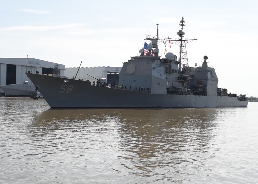 USS Philippine Sea Arrives in Mobile, Ala.