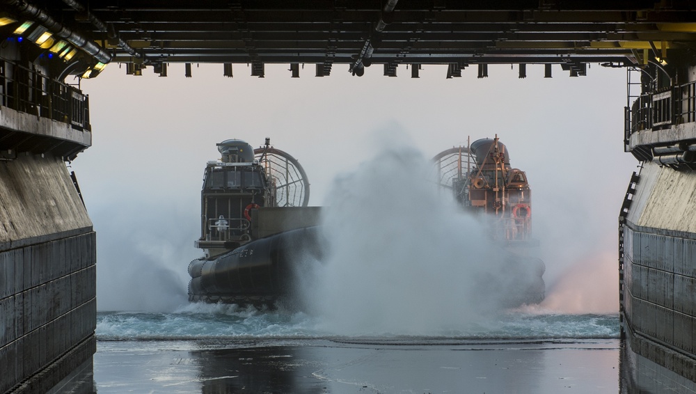 USS Iwo Jima Conducts Well Deck Operations