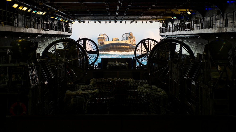 USS Iwo Jima Conducts Well Deck Operations