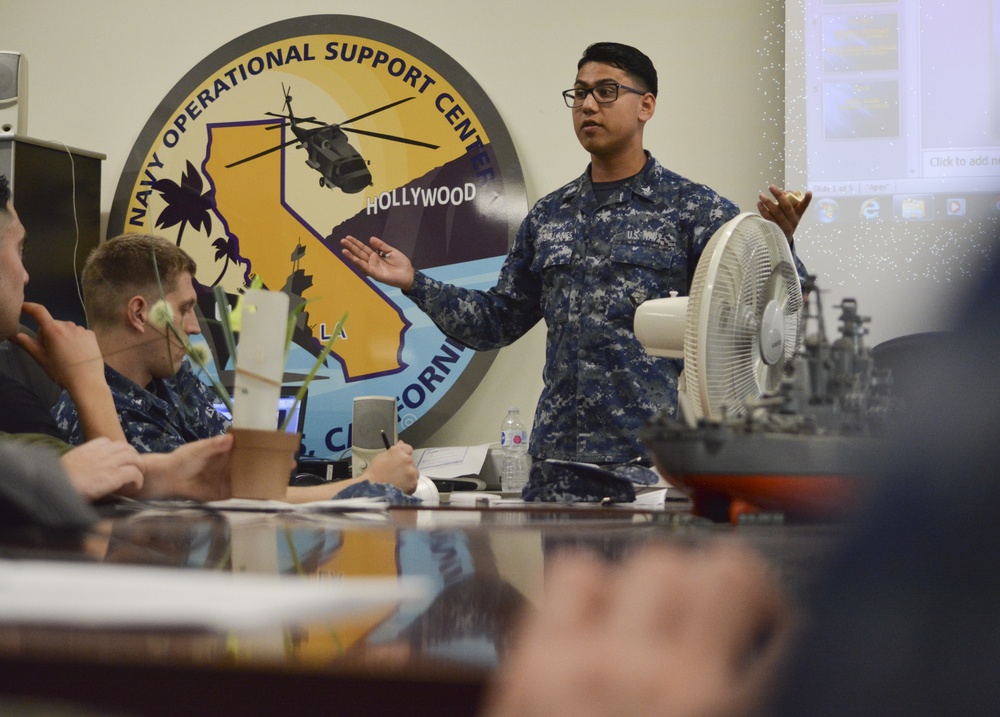 Navy Operational Support Center Los Angeles Command Indoctrination