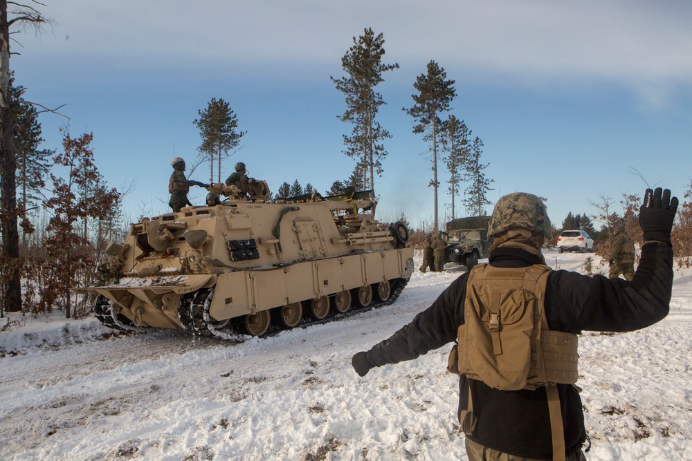 Fox Co., 4th Tank Bn. braves the cold during exercise Winter Break 2018