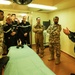 French and U.S. Sailors and Marines welcome distinguished guests