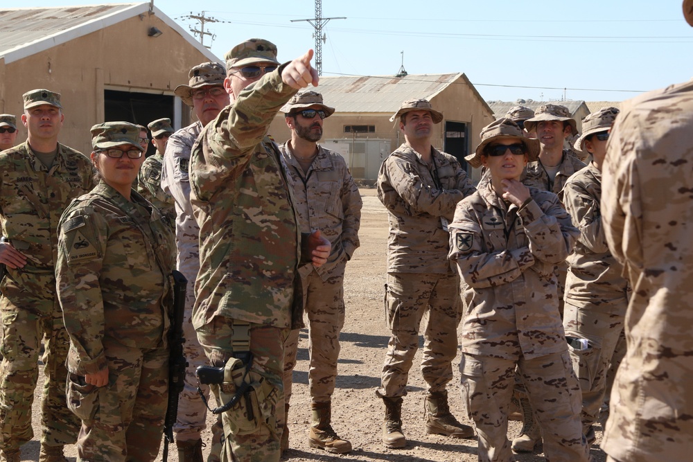 Spanish army visits with 449th CAB